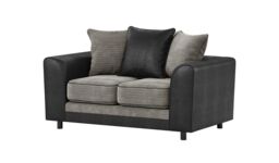 Dillon 2 Seater Sofa Bed, grey/black - thumbnail 1