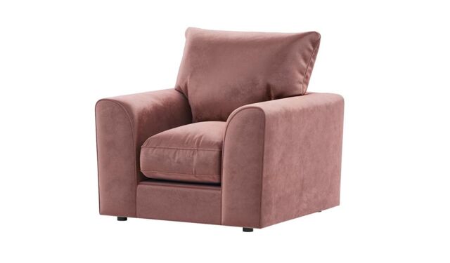 Dillon Velvet Armchair, dirty pink - image 1