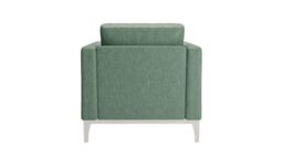 Scarlett Eco Armchair, Green, Leg colour: white - thumbnail 2