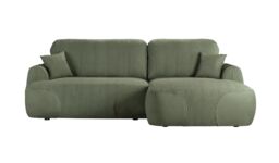 Satell right-hand corner sofa bed, Poso 46/Kronos 46 - khaki