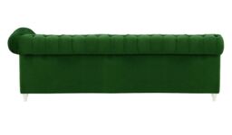 Chesterfield 3 Seater RHF Corner Modular Unit (3R), dark green, Leg colour: white - thumbnail 3