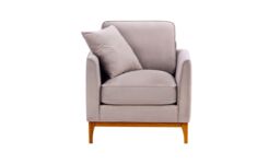 Linara Armchair, lilac, Leg colour: aveo - thumbnail 1