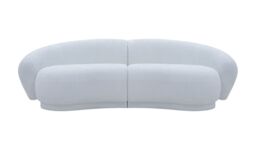 Bondi 3 Seater Sofa, boucle grey - thumbnail 1