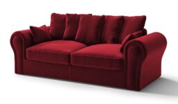 Baron 3 Seater Sofa, dark red