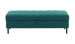 Ludo Footstool with Storage, turquoise