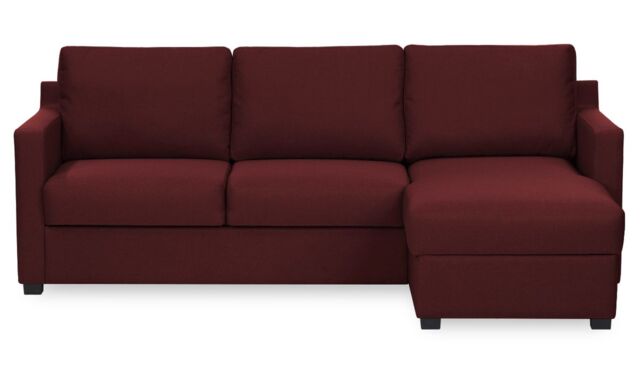 Kropp Right Hand Corner Sofa Bed With Storage, red