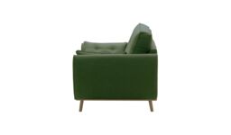 Zinola 2 Seater Sofa, green, Leg colour: wax black - thumbnail 3