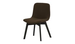 Giza Dining Chair Beech, brown, Leg colour: black