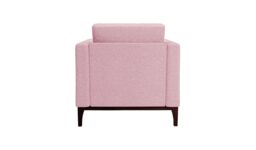 Scarlett Armchair, pink, Leg colour: dark oak - thumbnail 2