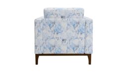 Scarlett Design Armchair, blue, Leg colour: dark oak - thumbnail 2