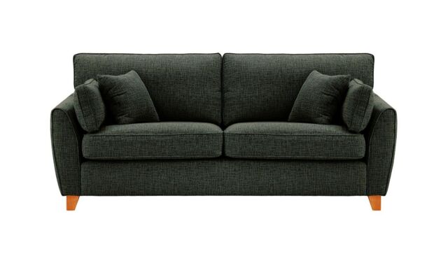 James 3 Seater Sofa, charcoal, Leg colour: aveo - image 1