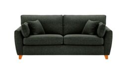 James 3 Seater Sofa, charcoal, Leg colour: aveo - thumbnail 1