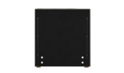 Lewis 4ft Small Double Bed Frame Modern Horizontal Stitch Headboard, grey, Leg colour: wax black - thumbnail 3