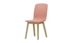 Cubo Dining Chair, beige, Leg colour: black - thumbnail 1