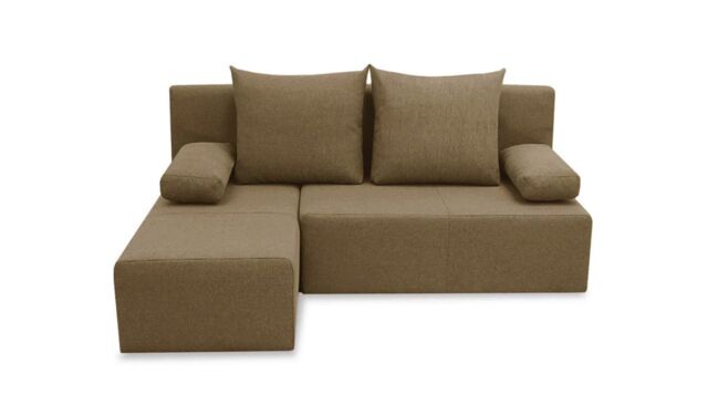 Novel Corner Sofa Bed With Storage, light brown - image 1