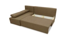 Novel Corner Sofa Bed With Storage, light brown - thumbnail 2