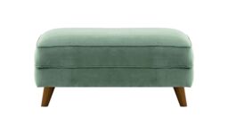 Magnus Footstool, mustard, Leg colour: aveo - thumbnail 2