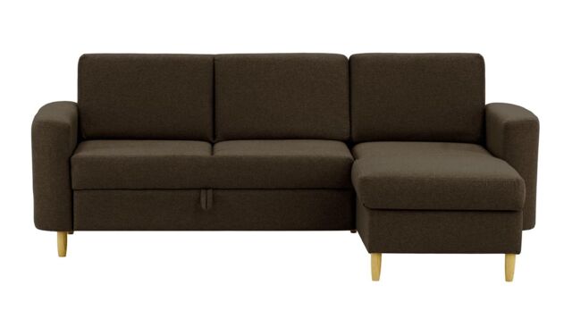 Elegance Corner Sofa Bed With Storage, brown - image 1