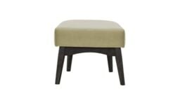 Hollis Footstool, mink, Leg colour: black