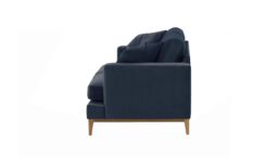 Covex Wood 2,5 Seater Sofa, blue, Leg colour: like oak - thumbnail 3