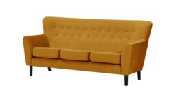 Zamba 3 Seater Sofa, mustard - thumbnail 4
