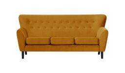 Zamba 3 Seater Sofa, mustard - thumbnail 1