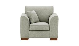 Avos Armchair, mink, Leg colour: like oak - thumbnail 1