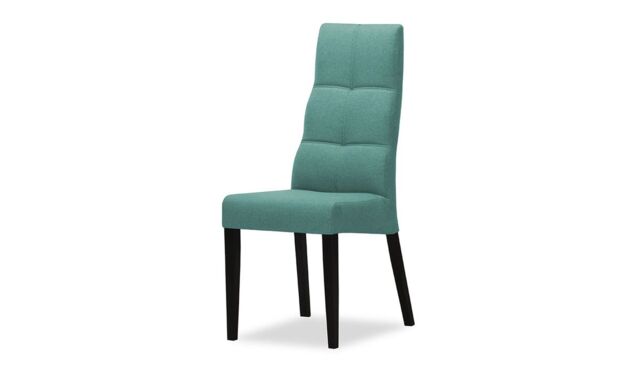 Dilo Dining Chair, light blue, Leg colour: black - image 1