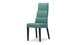 Dilo Dining Chair, light blue, Leg colour: black - thumbnail 1
