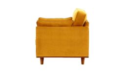 Farrow Armchair, mustard, Leg colour: aveo - thumbnail 3