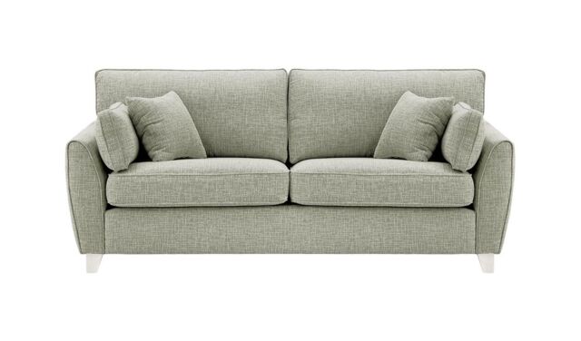 James 3 Seater Sofa, grey, Leg colour: white - image 1