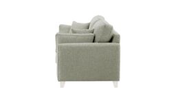 James 3 Seater Sofa, grey, Leg colour: white - thumbnail 3