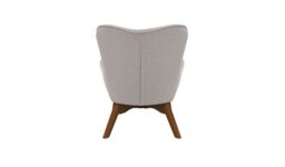 Ducon Mini Children's Wingback Chair, light grey, Leg colour: dark oak - thumbnail 2