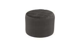 Flair Small Round Pouffe with Stitching, graphite