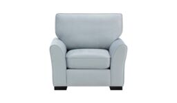 Serena Armchair, light grey, Leg colour: black