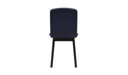 Cubo Dining Chair, navy blue, Leg colour: black - thumbnail 2