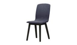Cubo Dining Chair, navy blue, Leg colour: black