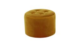 Flair Small Round Pouffe 4 Buttons, beige