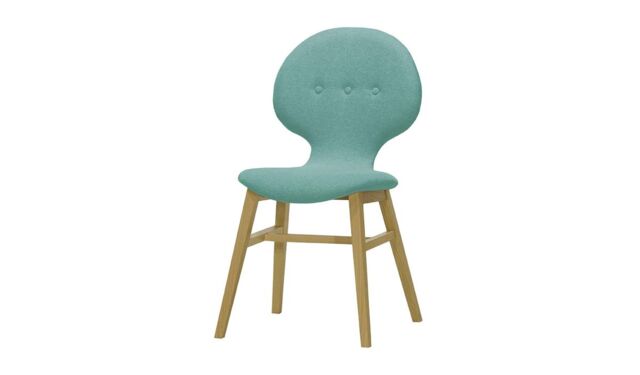 Altay Dining Chair, light blue, Leg colour: like oak - image 1