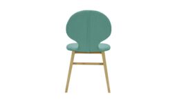 Altay Dining Chair, light blue, Leg colour: like oak - thumbnail 2