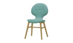 Altay Dining Chair, light blue, Leg colour: like oak - thumbnail 1