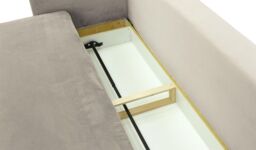 Mossa Sofa Bed with Storage, silver, Leg colour: aveo - thumbnail 2