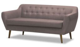 Varde 3 Seater Sofa, pastel pink