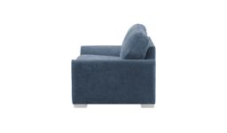 Newton 2 Seater Sofa, denim blue, Leg colour: white - thumbnail 3