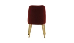 Albion Dining Chair, burgundy, Leg colour: like oak - thumbnail 2