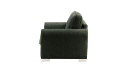 Bonna 2 Seater Sofa, charcoal, Leg colour: white - thumbnail 3