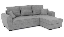 Nicea Corner Sofa Bed With Storage, light grey