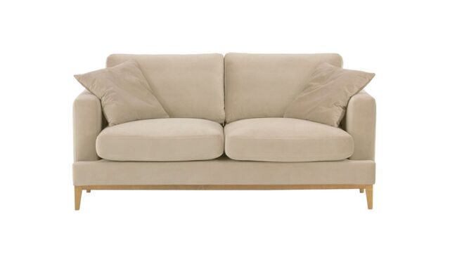 Covex Wood 2,5 Seater Sofa, light beige, Leg colour: like oak - image 1