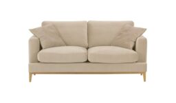 Covex Wood 2,5 Seater Sofa, light beige, Leg colour: like oak - thumbnail 1