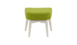 Savano Footstool, lime, Leg colour: white - thumbnail 2